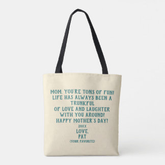 Bolsa Tote "You're Tons of Fun" Mother's Day Gift 