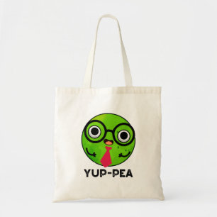 Bolsa Tote Yup-pea Funny Yuppie Veggie Pea Pun