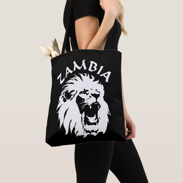 Bolsa Tote Zambia Lion (Close Up)