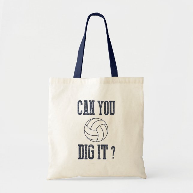 Bolsa Tote Zazzle Você Pode Cavar Vôlei (Frente)