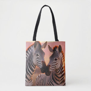 Bolsa Tote Zebra Animal Nature Afetação à Vida Selvagem