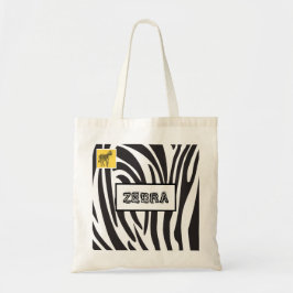 Bolsa Tote Zebra Black and White Stripes, Trendy design