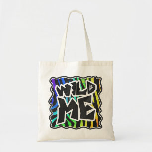 Bolsa Tote Zebra Black e Rainbow Wild Me