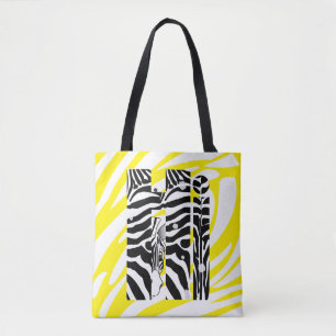 Bolsa Tote Zebra Black/White Stripes AMARELO VERÃO DE 2020