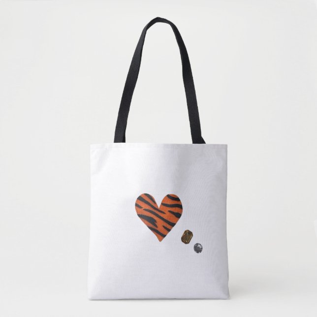 Bolsa Tote Zebra-heart (Frente)