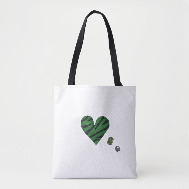 Bolsa Tote Zebra-heart (Frente)