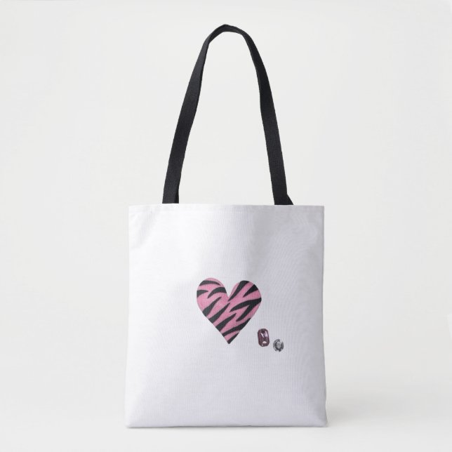 Bolsa Tote Zebra-heart (Frente)