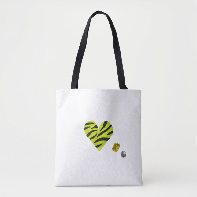 Bolsa Tote Zebra-heart (Frente)