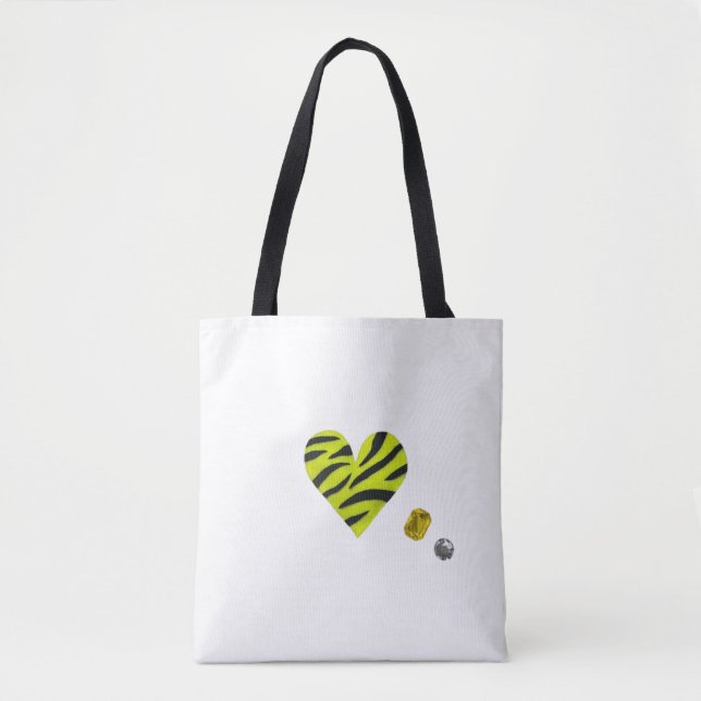 Bolsa Tote Zebra-heart (Frente)