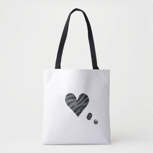 Bolsa Tote Zebra-heart (Frente)