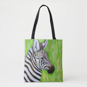 Bolsa Tote Zebra Painting