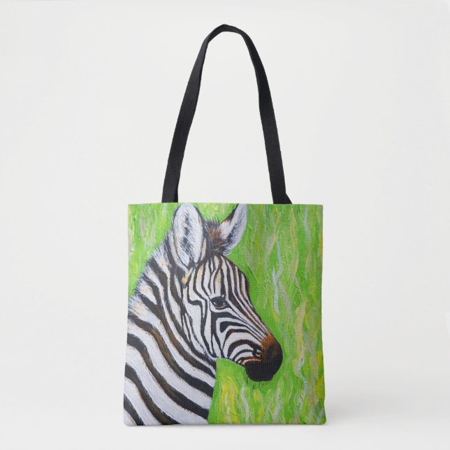 Bolsa Tote Zebra Painting (Frente)