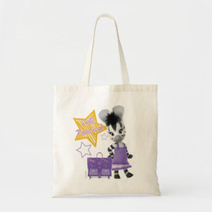 Bolsa Tote Zebra pequena Sassy pré-escolar de ZOU olá!