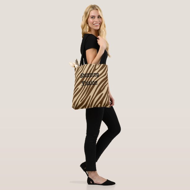 Bolsa Tote Zebra Print Brown Tot Bag (No(a) Modelo)