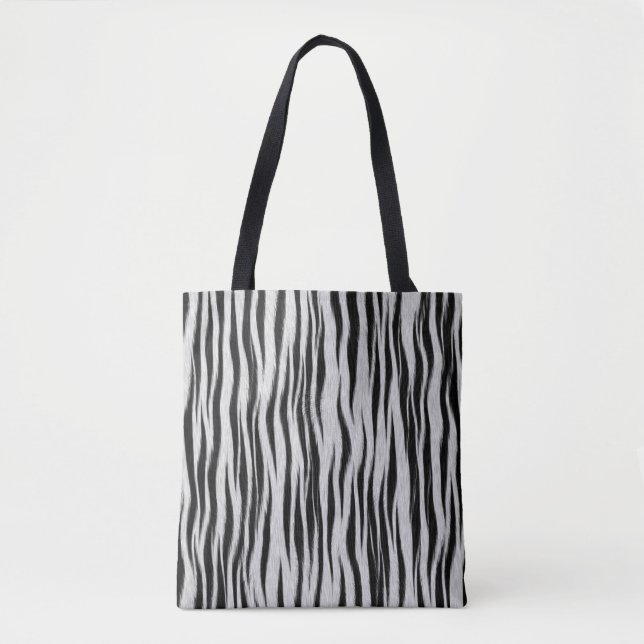 Bolsa Tote Zebra Skin Impressão Pattern-6665 (Frente)