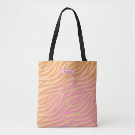 Bolsa Tote Zebra Stripes Negrito Cores