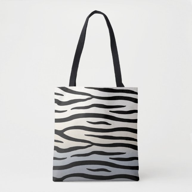 Bolsa Tote Zebra Strips Impressão Animal Exótica (Frente)