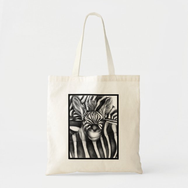 Bolsa Tote Zebra The Face (Frente)