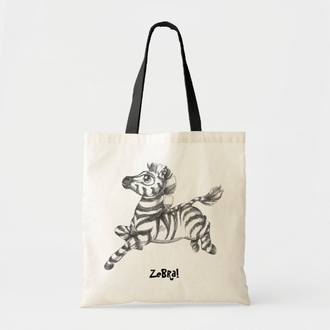 Bolsa Tote Zebra Tote Bag (Frente)