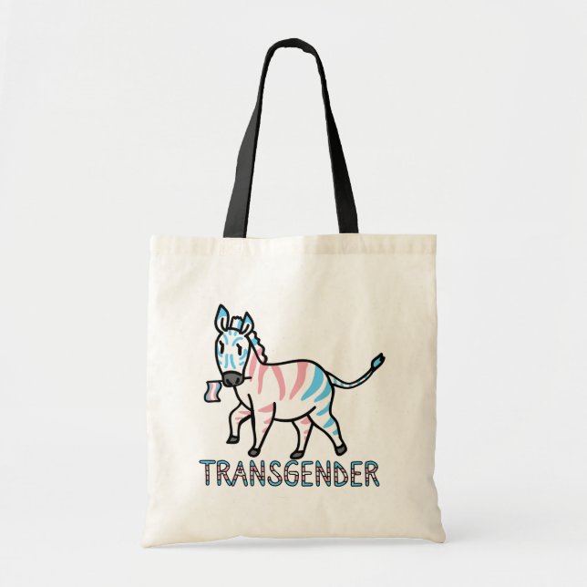 Bolsa Tote Zebra transgênero (Frente)