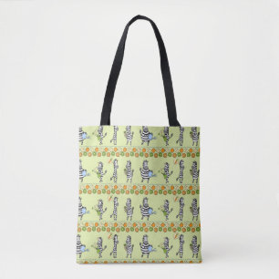 Bolsa Tote Zebras e Frutas sem costura
