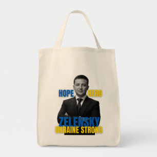 Bolsa Tote Zelensky Hope Hero Ucrânia Forte