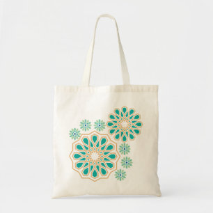 Bolsa Tote Zellige Bloom - A beleza da geometria marroquina