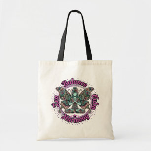 Bolsa Tote Zen Equilíbrio Calma Harmonia Borboleta Meditação