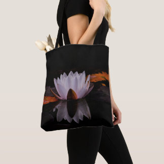 Bolsa Tote Zen White Lotus Flower