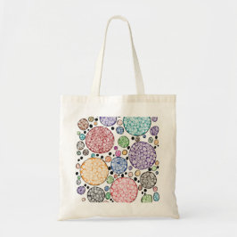 Bolsa Tote Zentangle circles pattern