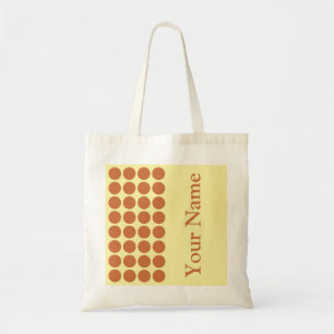 Bolsa Tote Zest Cream - Pontos Neutrais com o nome do texto