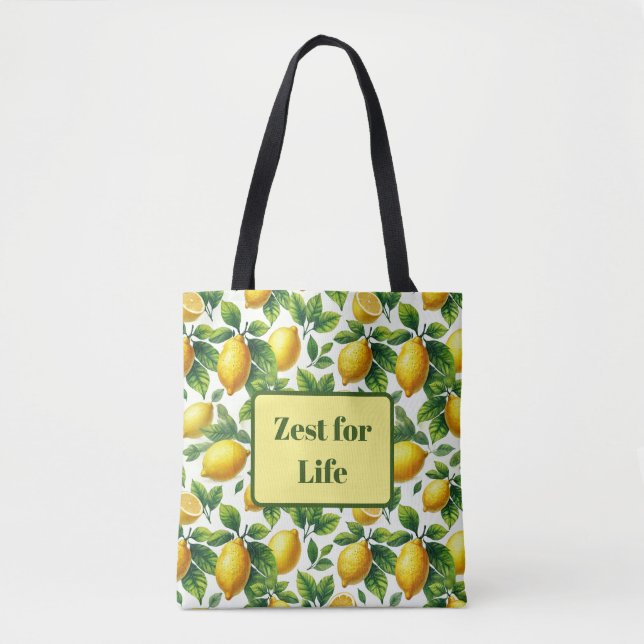 Bolsa Tote Zest for Life Lemons (Frente)