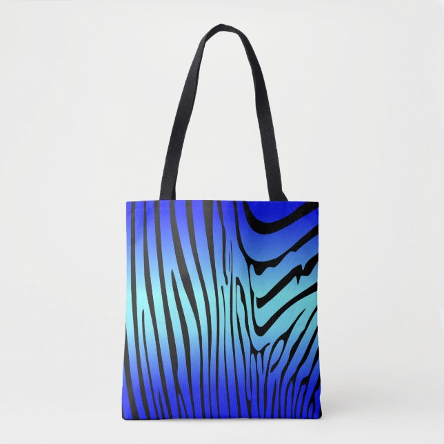 Bolsa Tote Zesty Zebra Blue (Frente)