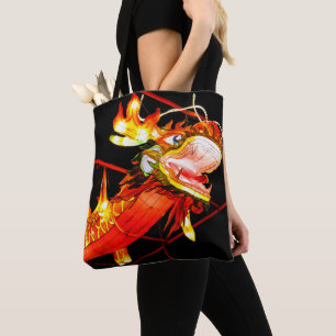 Bolsa Tote Zhulong Dragão de Fogo