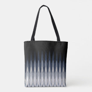 Bolsa Tote Zig Zag Cinza branca preta Marinho azul bege