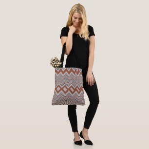 Bolsa Tote Zigzag Colorida de Verão Saco de Tota feminino