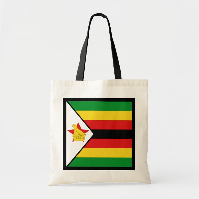 Bolsa Tote Zimbabwe Flag Bag (Frente)