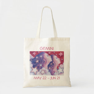 Bolsa Tote Zodiac Gemini texto do saco