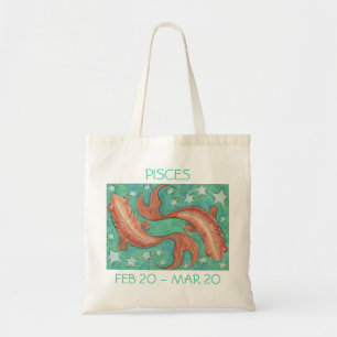 Bolsa Tote Zodiac Peixes o texto do saco