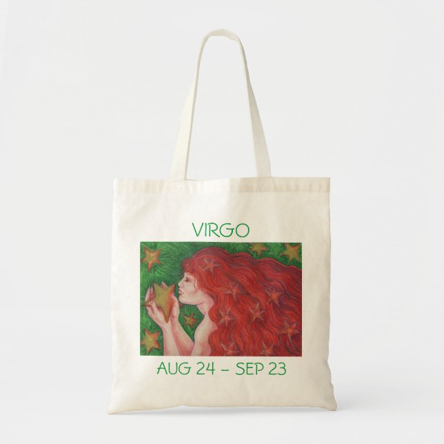 Bolsa Tote Zodiac Virgo para o saco (Frente)