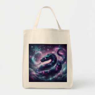 Bolsa Tote Zodíaco da Galáxia da Serpente Cósmica Astrologia