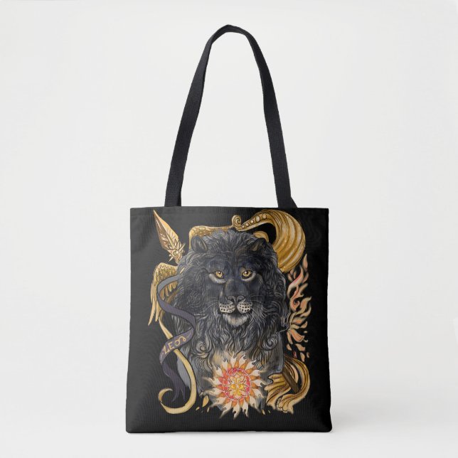 Bolsa Tote Zodíaco de Leo (Frente)