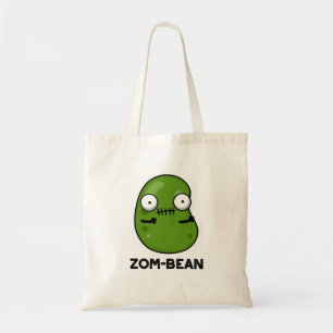 Bolsa Tote Zom Bean Pun Zombie Dia de as Bruxas engraçado