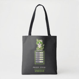Bolsa Tote Zombie Cat Server Rack Sysadmin Halloween Humor