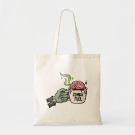 Bolsa Tote Zombie Combustível Coffee Halloween Engraçado