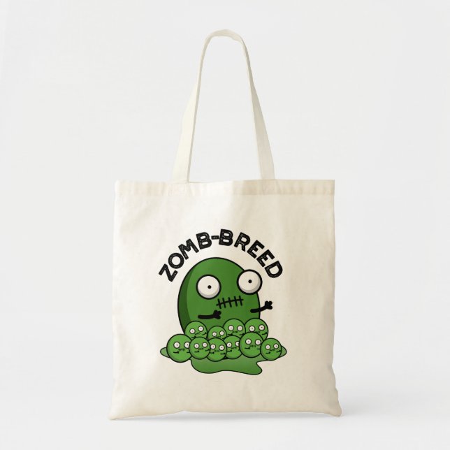 Bolsa Tote Zombie, Dia de as Bruxas engraçado Zombie, Rama Zo (Frente)