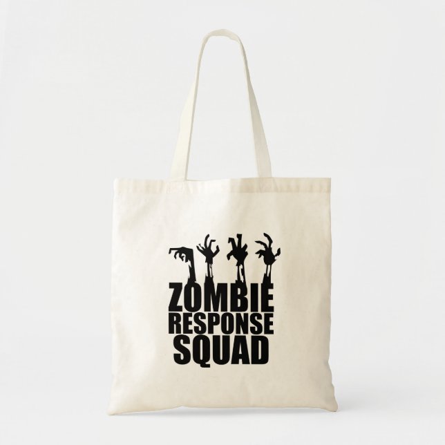 Bolsa Tote Zombie Resposta Esquadrão Assustadora Braços Chega (Frente)