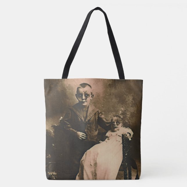Bolsa Tote Zombie Siblings (Frente)