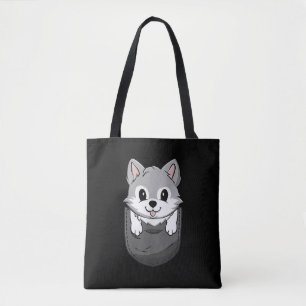 Bolsa Tote Zoologia Wolf Wild Amante de os animais Hunter