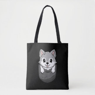 Bolsa Tote Zoologia Wolf Wild Amante de os animais Hunter